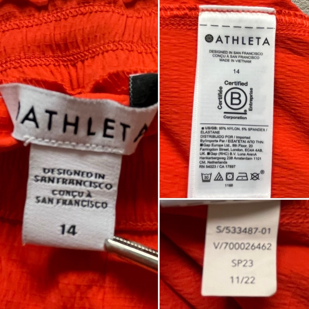 ATHLETA Trekkie Parachute Nylon Blend Pants Sz 14 - Picture 4 of 9